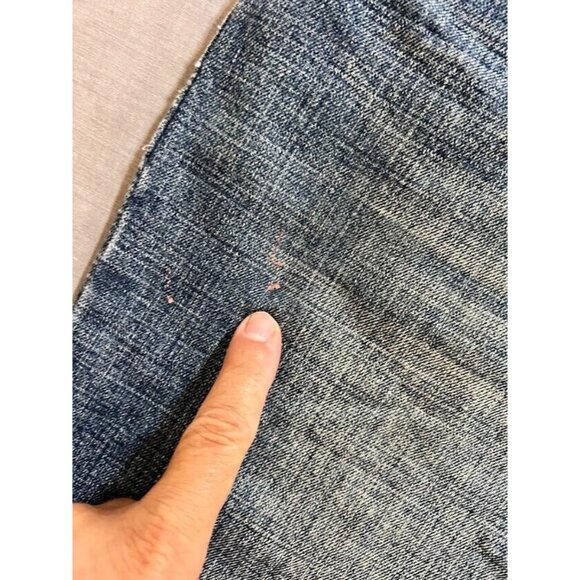 Phat Farm Shorts Mens 38 Blue Denim Embriodered Flap Pocketed Zip Men 38x12. - Picture 3 of 13